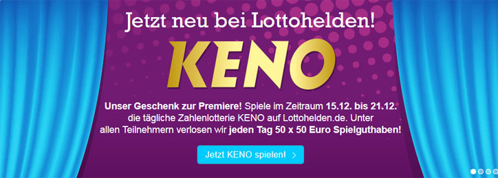 Lottohelden KENO-Premiere